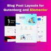 Blog Post Layouts for Gutenberg and Elementor