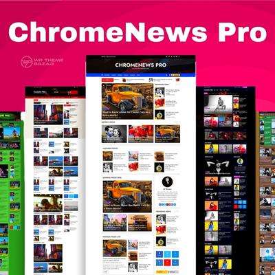 Wp Install with CHROMENEWS PRO Wordpress Theme Lifetime