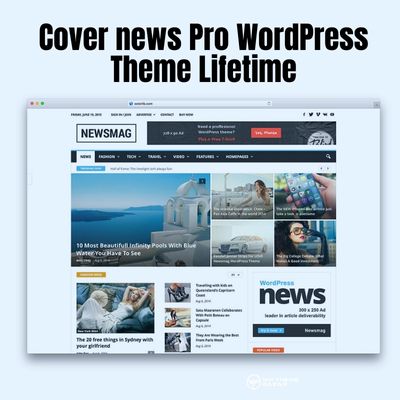 Cover news Pro Wordpress Theme Lifetime