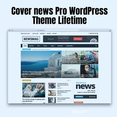 Cover news Pro Wordpress Theme Lifetime