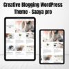 Creative Blogging WordPress Theme - Saaya pro