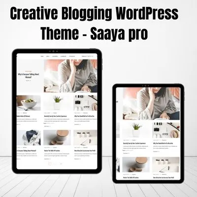 Creative Blogging WordPress Theme - Saaya pro